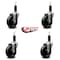 Service Caster 4'' Phenolic Wheel Swivel 1-1/8'' Expanding Stem Caster Set, 4PK SCC-EX20S414-PHR-118-4 - alternate 4